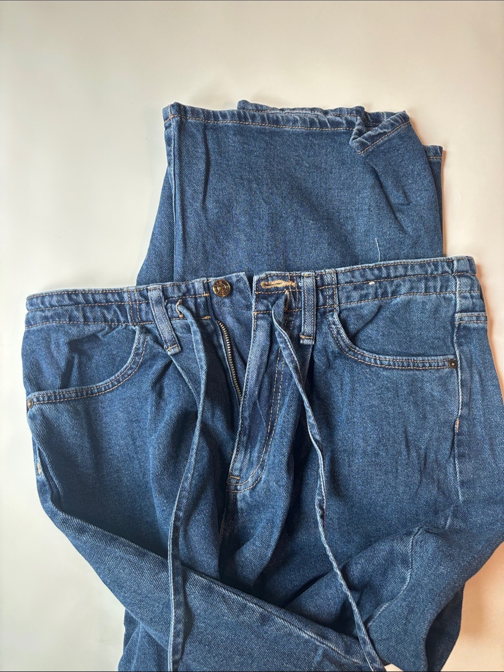 Women’s wide oversized Blue Denim Jeans